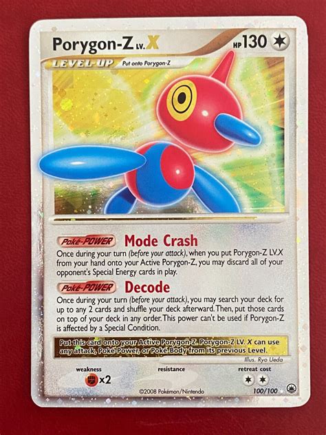 porygon z lv x 100/100|Pokemon Card .